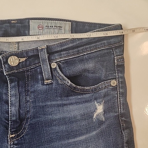 AG Womens The Legging Ankle super skinny ankle distressed Jeans Size 26 - Picture 5 of 8